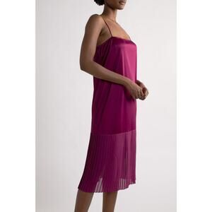 Vintage Purple Dress with Pleats